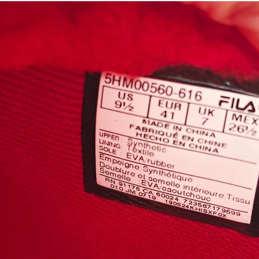 Fila disruptor shearling